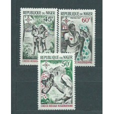 Niger - Correo 1967 Yvert 202/4 ** Mnh  Cruz roja