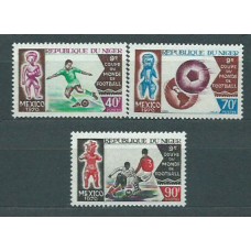 Niger - Correo 1970 Yvert 233/5 ** Mnh  Deportes fútbol