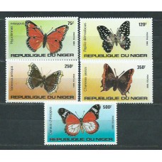 Niger - Correo 1983 Yvert 625/9 ** Mnh  Fauna mariposas