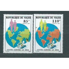 Niger - Correo 1989 Yvert 768/9 ** Mnh  Lucha contra el SIDA