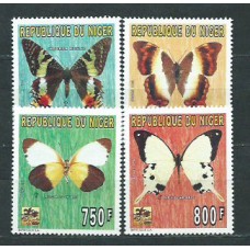 Niger - Correo 1996 Yvert 849/52 ** Mnh  Fauna mariposas