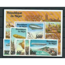 Niger - Aereo Yvert 268/72+ Hb 15 ** Mnh  Zeppellin