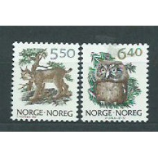 Noruega - Correo 1991 Yvert 1016/7 ** Mnh Fauna