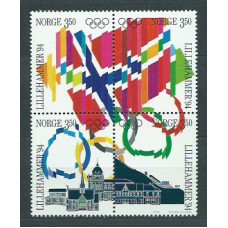 Noruega - Correo 1994 Yvert 1100/3 ** Mnh Juegos Olimpicos en Lillehammer