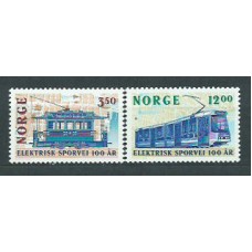 Noruega - Correo 1994 Yvert 1120/1 ** Mnh Trenes