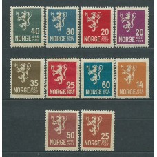 Noruega - Correo 1926-9 Yvert 112A+114/23 * Mh