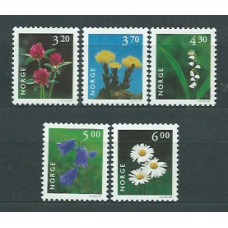 Noruega - Correo 1997 Yvert 1187/91 ** Mnh Flores