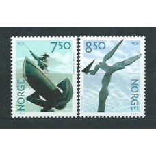 Noruega - Correo 2002 Yvert 1369/70 ** Mnh Arte