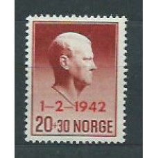 Noruega - Correo 1942 Yvert 236A ** Mnh Personaje