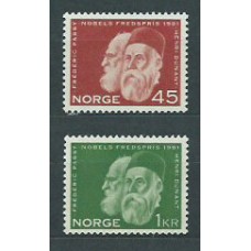 Noruega - Correo 1961 Yvert 421/2 ** Mnh Premio Nobel de la Paz