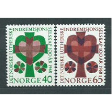 Noruega - Correo 1968 Yvert 528/9 ** Mnh