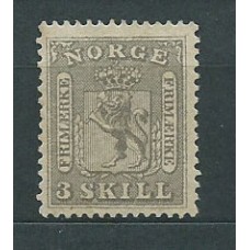 Noruega - Correo 1863 Yvert 7 (*) Mng