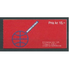 Noruega - Correo 1978 Yvert 731/8 Carnet ** Mnh Exposición Filatelica