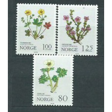 Noruega - Correo 1979 Yvert 755/7 ** Mnh Flores