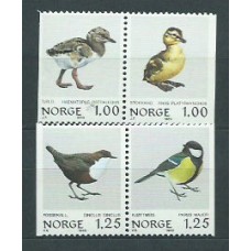 Noruega - Correo 1980 Yvert 767/70 ** Mnh Fauna. Aves