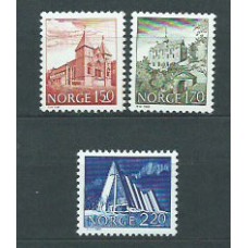 Noruega - Correo 1981 Yvert 787/9 ** Mnh Monumentos
