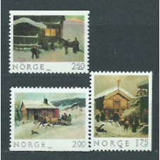 Noruega - Correo 1983 Yvert 850/1a ** Mnh Navidad