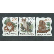 Noruega - Correo 1989 Yvert 968/70 ** Mnh Fauna