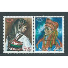 Noruega - Correo 1989 Yvert 974/5 ** Mnh Pinturas