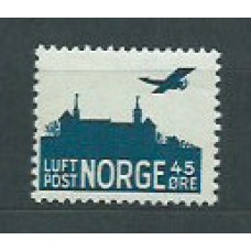 Noruega - Aereo Yvert 3 ** Mnh Avión