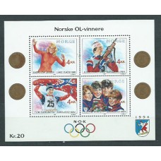 Noruega - Hojas Yvert 11 ** Mnh Deportes