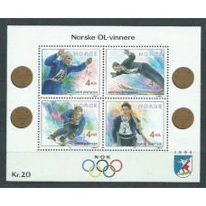 Noruega - Hojas Yvert 17 ** Mnh Deportes