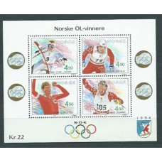 Noruega - Hojas Yvert 19 ** Mnh Deportes