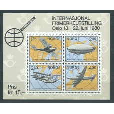 Noruega - Correo 1979 Yvert 761/4 ** Mnh Avión