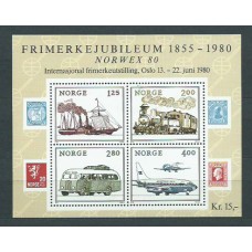 Noruega - Hojas Yvert 4 ** Mnh Avión Barco Tren