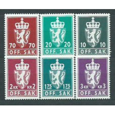 Noruega - Servicio Yvert 110/2 ** Mnh