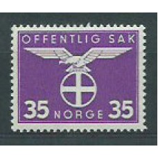 Noruega - Servicio Yvert 48 ** Mnh