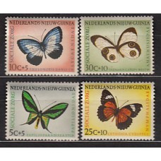 Nueva Guinea Holandesa - Correo Yvert 58/61 ** Mnh Fauna. Mariposas