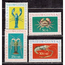 Nueva Guinea Holandesa - Correo Yvert 73/6 ** Mnh Fauna. Crustaceos