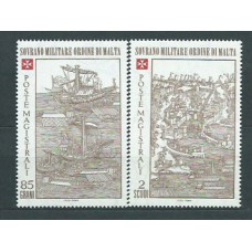 Malta - Orden Militar Correo Yvert 185/6 ** Mnh Barcos