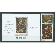 Malta - Orden Militar Correo Yvert 300+Hb 300 ** Mnh Navidad