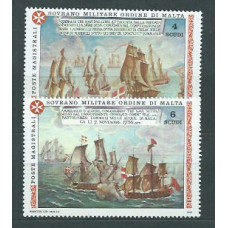 Malta - Orden Militar Correo Yvert 302/3 ** Mnh Barcos