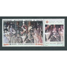 Malta - Orden Militar Correo Yvert 343/4 ** Mnh Arte