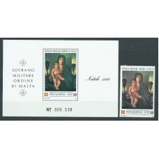 Malta - Orden Militar Correo Yvert 362+Hb 362 ** Mnh Navidad