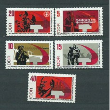 Alemania Oriental Correo 1967 Yvert 1009/13 ** Mnh