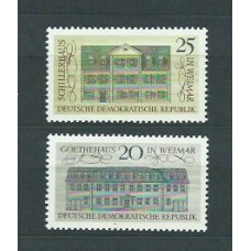 Alemania Oriental Correo 1967 Yvert 1026/7 ** Mnh