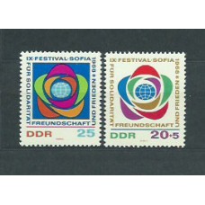 Alemania Oriental Correo 1968 Yvert 1071/2 ** Mnh