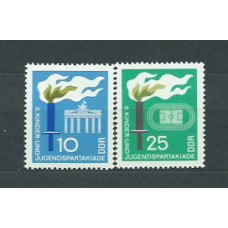 Alemania Oriental Correo 1968 Yvert 1073/4 ** Mnh