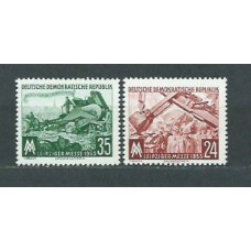 Alemania Oriental Correo 1953 Yvert 113/4 ** Mnh