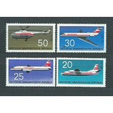 Alemania Oriental Correo 1969 Yvert 1217/20 ** Mnh Avión