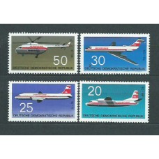 Alemania Oriental Correo 1969 Yvert 1217/20 ** Mnh Avión