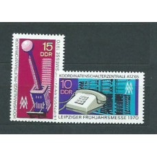 Alemania Oriental Correo 1970 Yvert 1244/5 ** Mnh