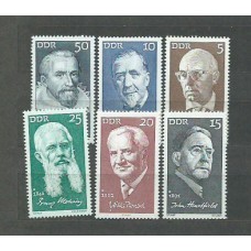 Alemania Oriental Correo 1971 Yvert 1337/42 ** Mnh Personajes