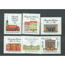 Alemania Oriental Correo 1971 Yvert 1351/6 ** Mnh Edificios