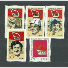 Alemania Oriental Correo 1971 Yvert 1365/9 ** Mnh