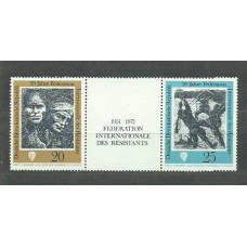 Alemania Oriental Correo 1971 Yvert 1376/7A ** Mnh